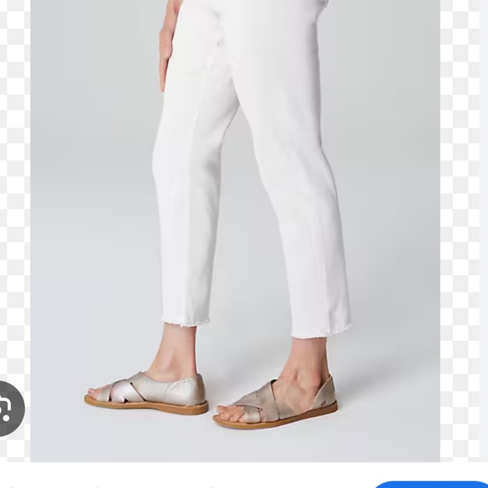 J Jill Fringe Hem White Jeans NWT - Picture 4 of 9